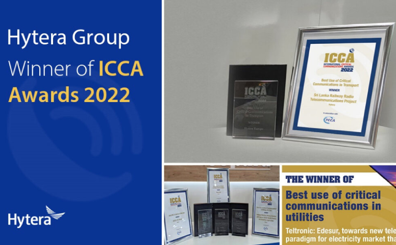 Hytera Group is the Winner of Five ICCA Awards in Critical Communications